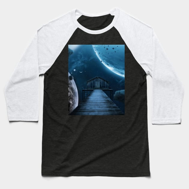 Space house Baseball T-Shirt by sidomatic